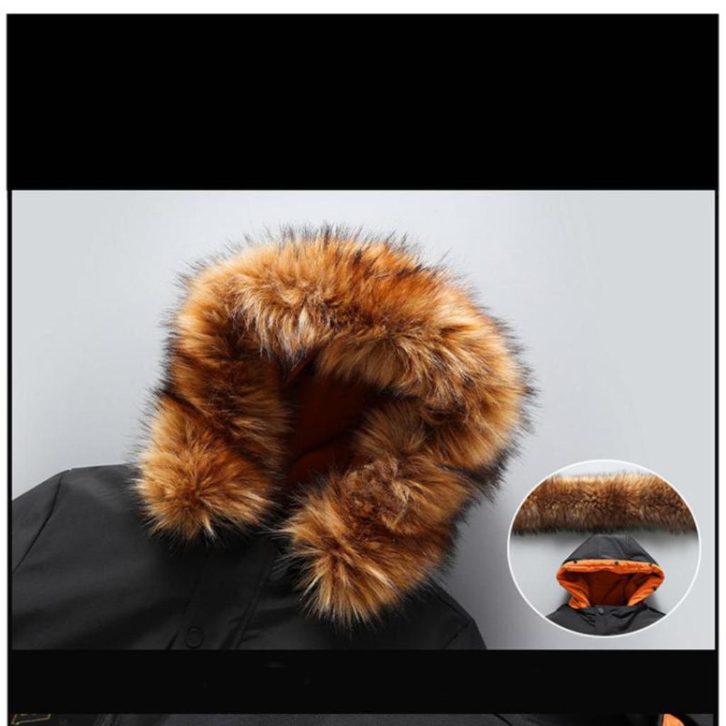 Мужское хлопковое пальто больших размеров со съемной подкладкой Мужское хлопковое пальто больших размеров с увеличенным кожаным воротником Зимнее хлопковое пальто 4XL-10XL