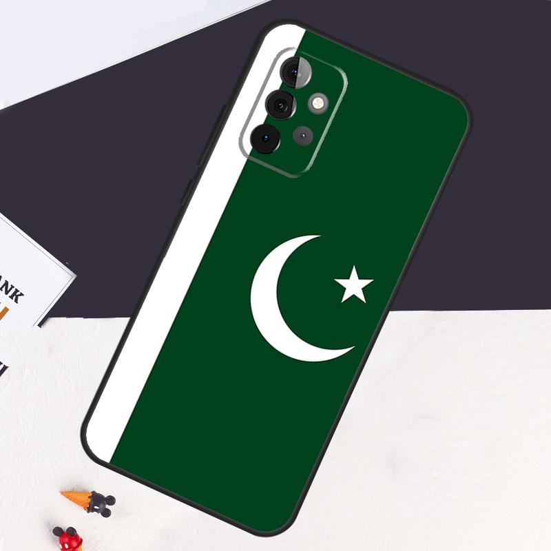 Чехол Флаг Пакистана для Samsung Galaxy A13 A35 A15 A55 A53 A33 A36 A56 A26 A16 A22 A32 A52 A54 A34 A05 A06