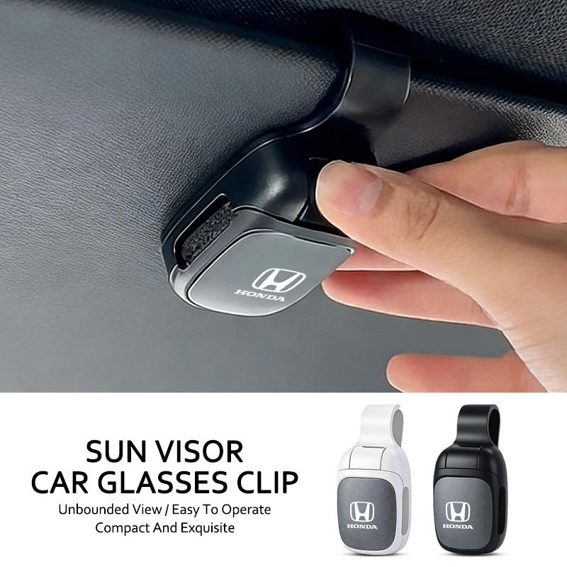 Car Sunglasses Holder Car Eyeglass Holder Glasses Storage Clip For Honda Mugen Power Civic Accords CRV Hrv Jazz Auto Accessories CN8