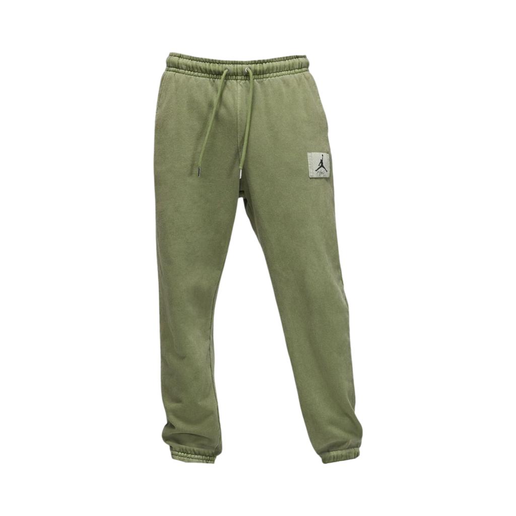 Jordan Lace-Up Cuffed Logo Casual Pants Men bottoms Dark-Green FB7299-340