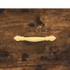Nightstand Smoked Oak Finish 40 x 40 x 66 cm Engineered Wood