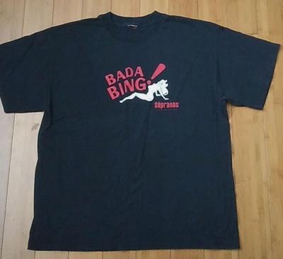 Винтажная 2000 года Промо-футболка The Sopranos “Bada Bing” Мужская Унисекс