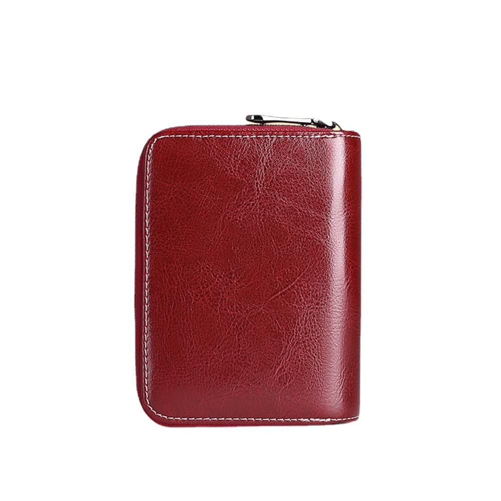 Wallets for Women Short Hot Sale Retro Genuine Leather Wallet
