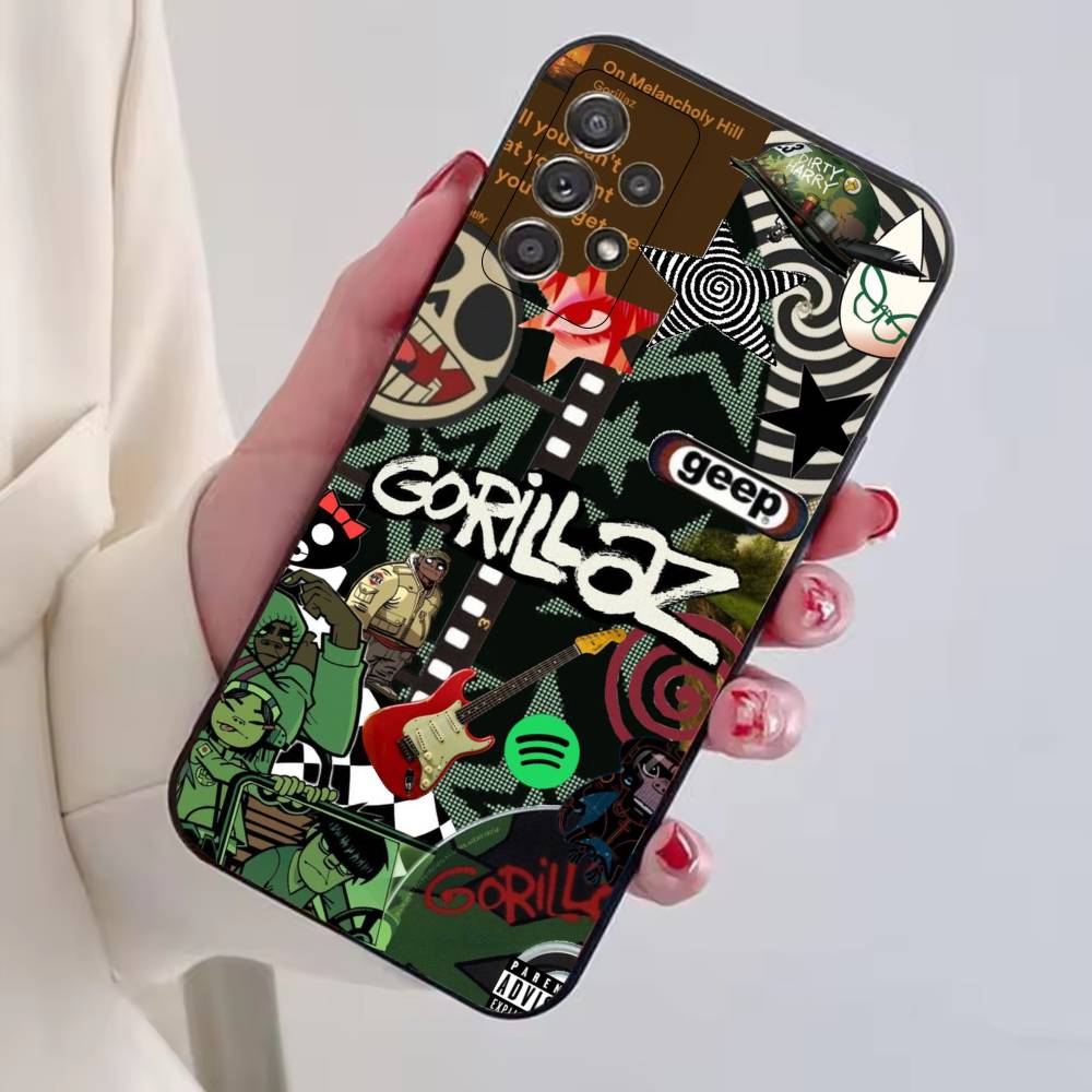 G-gorillaz Комикс рок-группа Чехол для телефона Для Samsung S25,S24,S21,S22,S23,S30,Ultra,S20,Plus,Fe,Мягкий силиконовый Черный чехол