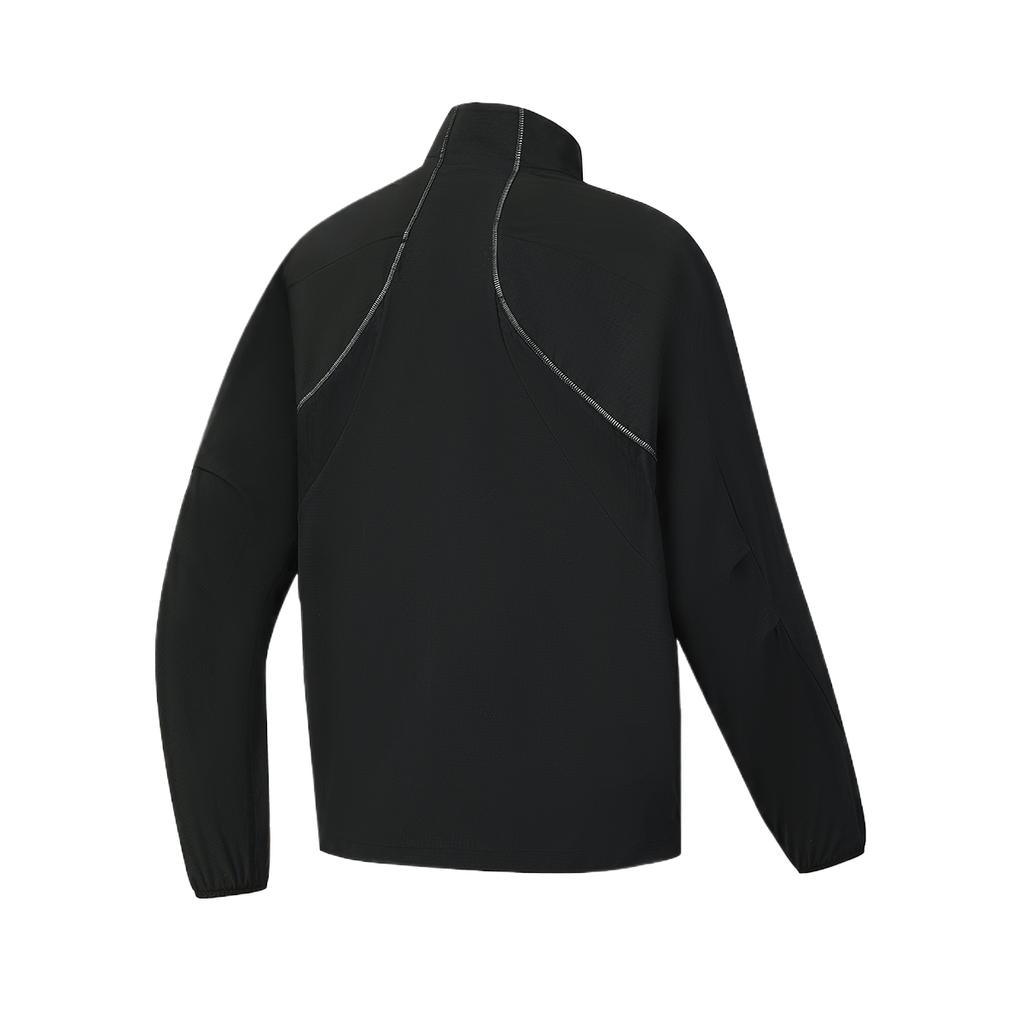 Fila Мужская куртка с длинным рукавом, воротником-стойкой, однотонная, тканая, A11M621715F-BK