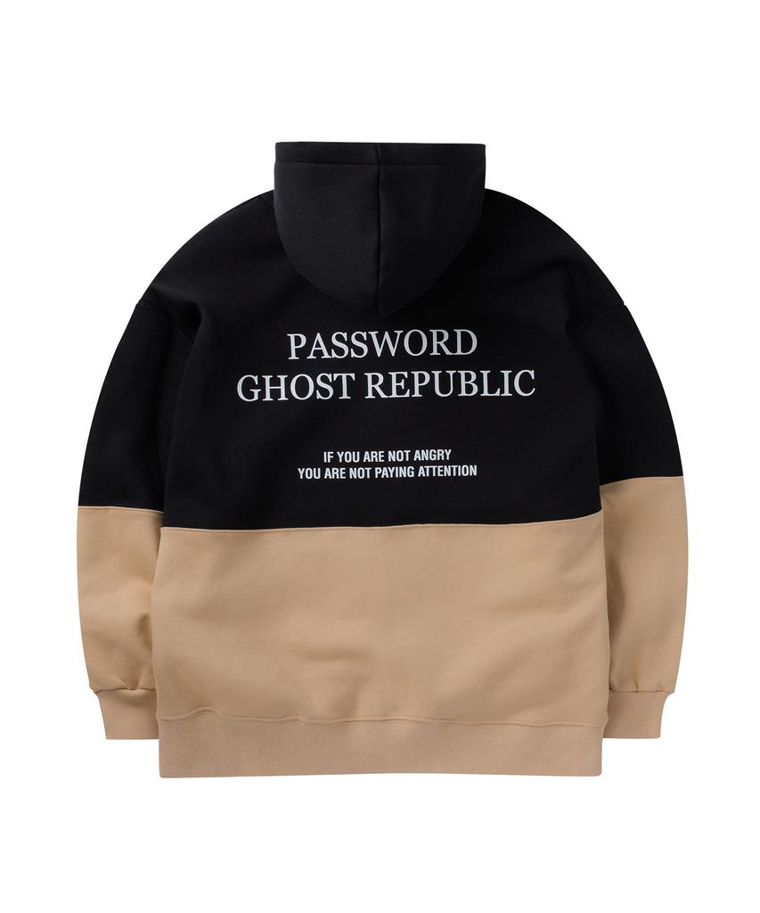 Ghost Republic Двухцветная блочная oversize флисовая толстовка на молнии Ghz-260