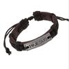 Men/Women Christian Wrap Catholic Leather Cuff Bangle Wristband "I Love JESUS" Religious Bracelet