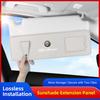 WAZJ3 Car Sunshade Extension Board Multi-functional Extended Storage Panel For Alfa Romeo 156 159 147 4C 8C 166 Giulia Giulietta Mito