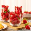 20 шт. Искусственная клубника DIY Искусственные фрукты Симуляция Пластик Поддельный фрукт Вечеринка Реквизит Украшение Дом Свадьба Декор