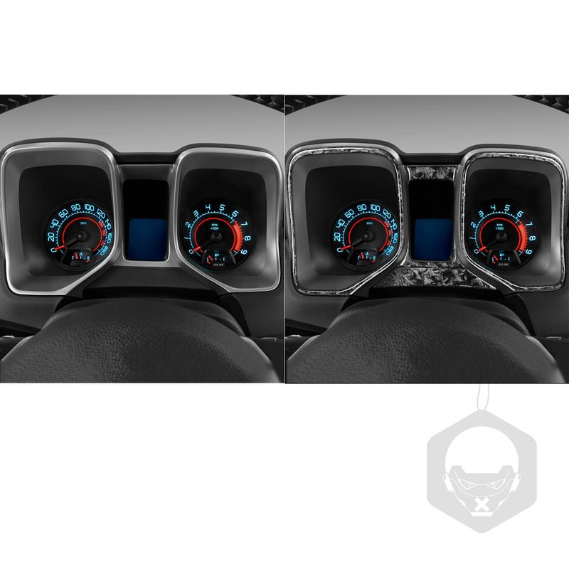 Для Chevrolet Camaro 2010 2011 Панель приборов Спидометр Декоративная полоса из кованого углеродного волокна Аксессуары для интерьера автомобиля Наклейка
