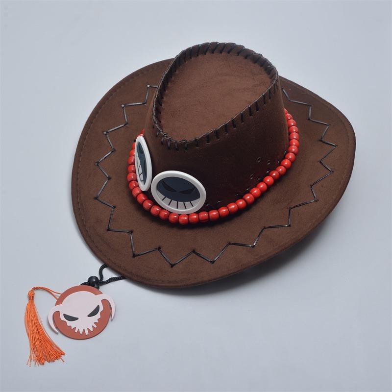 Аниме Portgas D Ace, шляпы для косплея, ковбойская кепка для мужчин, женщин, детей, вечеринка, пираты, фигурка, шапки, игрушки для детей, подарок для взрослых