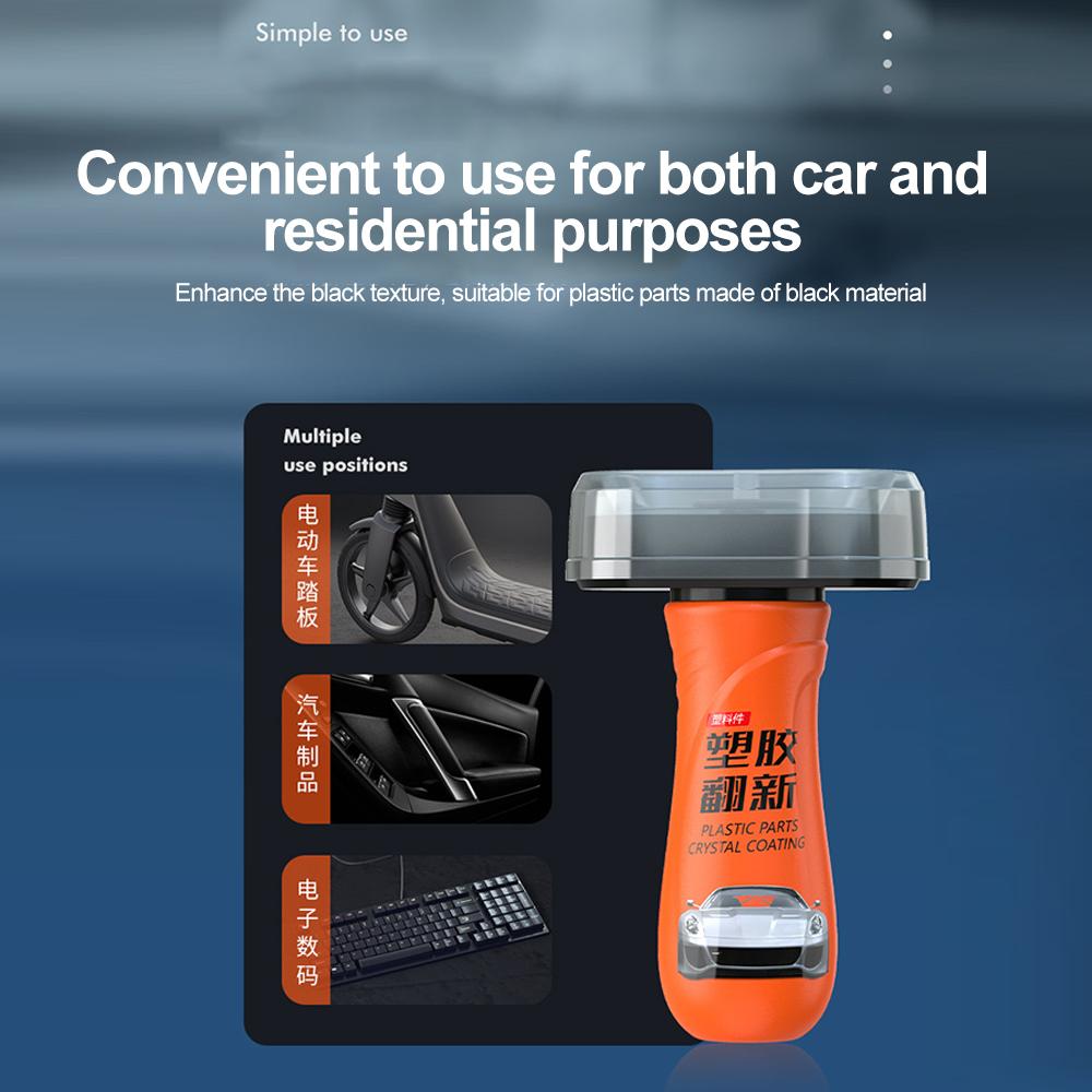 Auto Plastic Restorer for Car Interior Detailing Back To Black Gloss Cleaning Products Autos Polish and Repair Coating Renewer