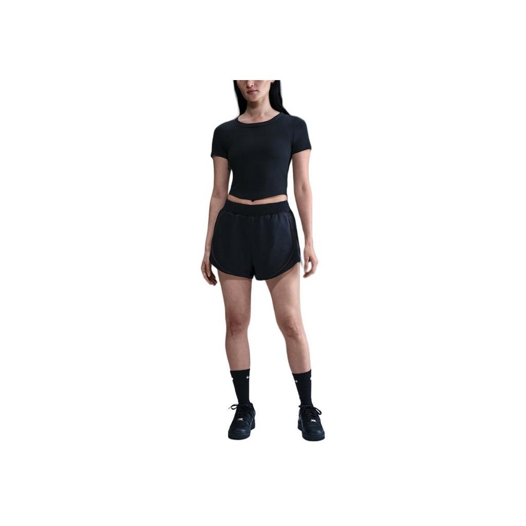 Nike Fashionable Comfortable Versatile Skin-Friendly Mid-Waist Casual Shorts Women Shorts Black HJ0319-010