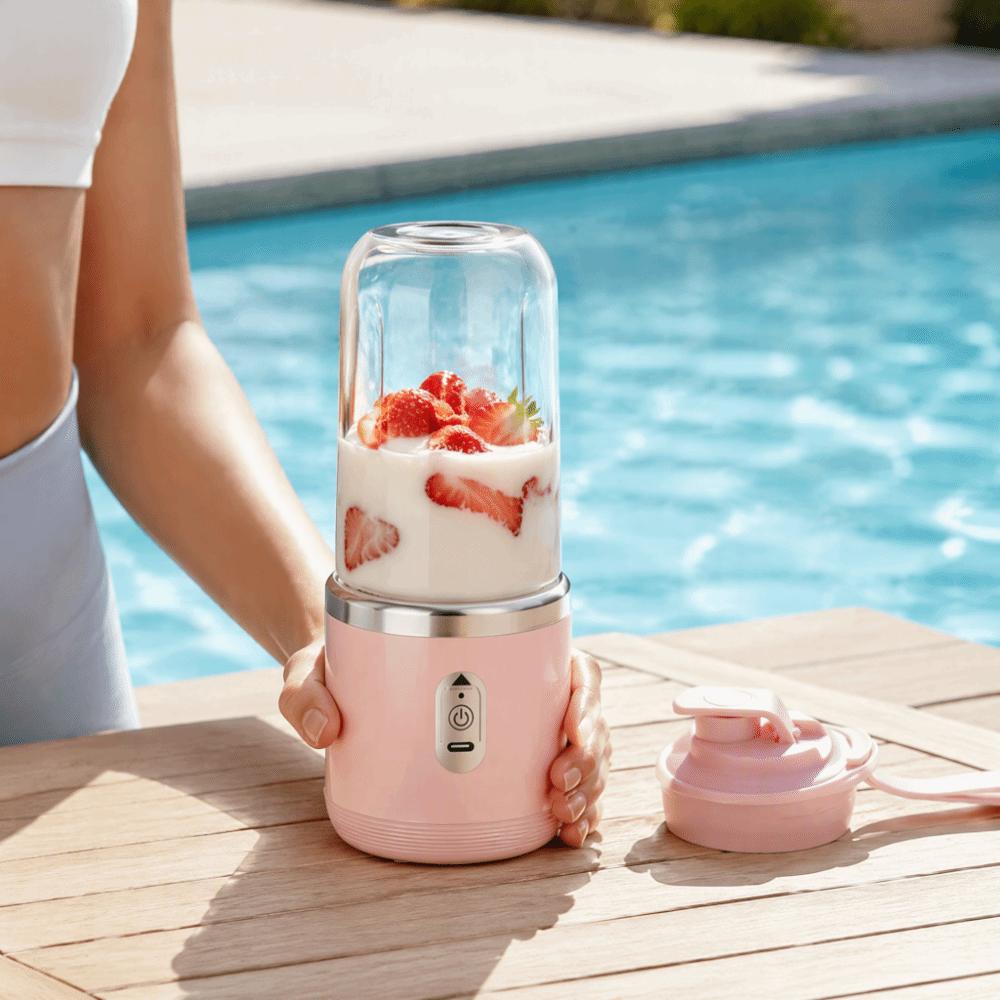 Double Cup USB Juicer 400Ml Capacity Portable Juicer Global Buyers Single Cup Blender Office Use