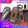 Car Sticker Hot For Ford Zinc Alloy Car Key Case Cover Shell Fob Accessories For Ford Territory EV EcoBoost S350 Yuhoo 7 8 Trans