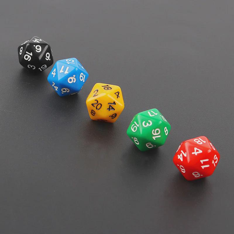 Экологичные акриловые игральные кости D20 для студентов и геймеров - Математика и помощь в обучении