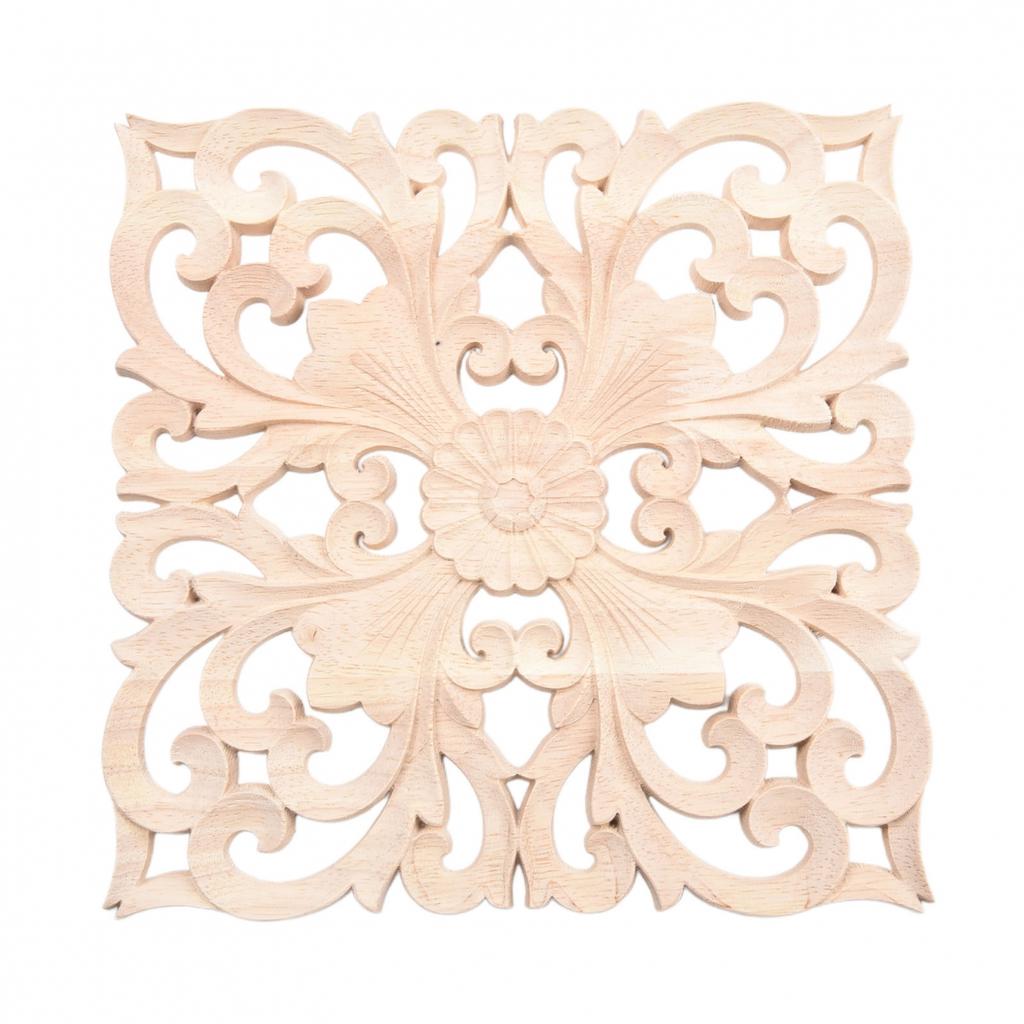 Woodcarving Decal Figurines For Decoration Furniture