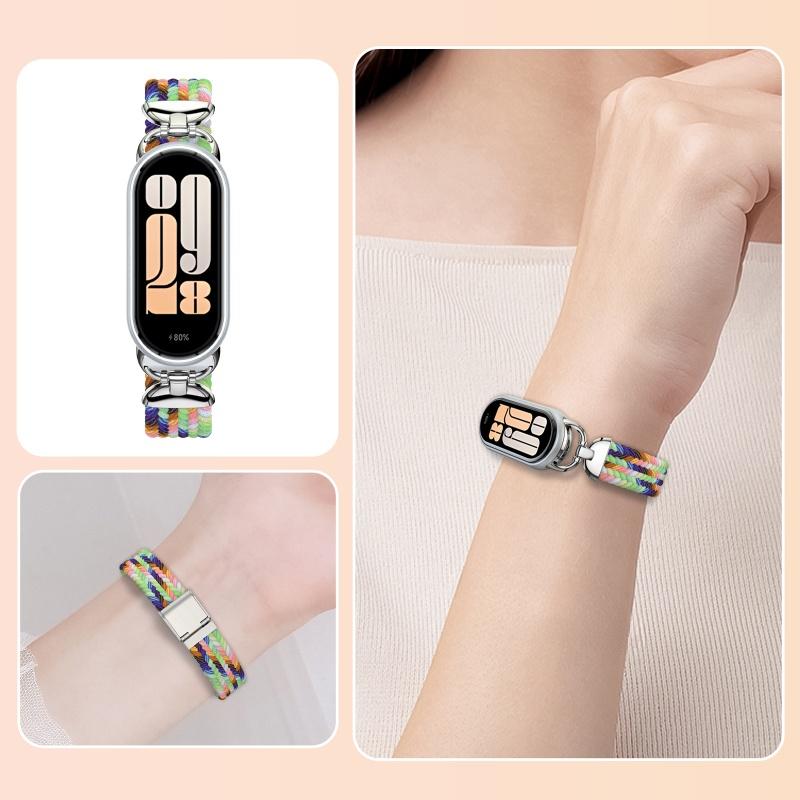 Nylon Strap for Xiaomi Mi Band 10/9/8 High Quality Breathable Sports Wristband Accessories for Mi Band 10 NFC Replace Watchband