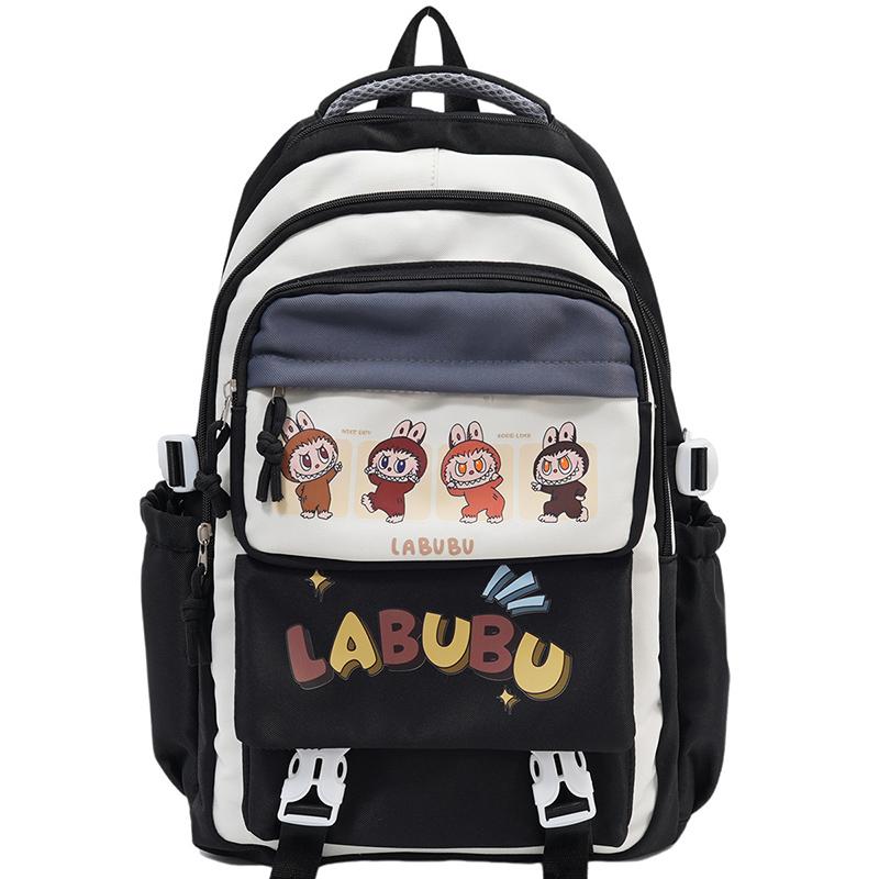 School Bag Backpack Student Labubu Backpack, Cute School Bag, Large Capacity, Light Weight, Children's Backpack