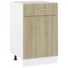 VidaXL Lower Drawer Cabinet "Lyon" Sonoma Oak 50 X 46 X 81.5 Cm Engineered Wood 801223