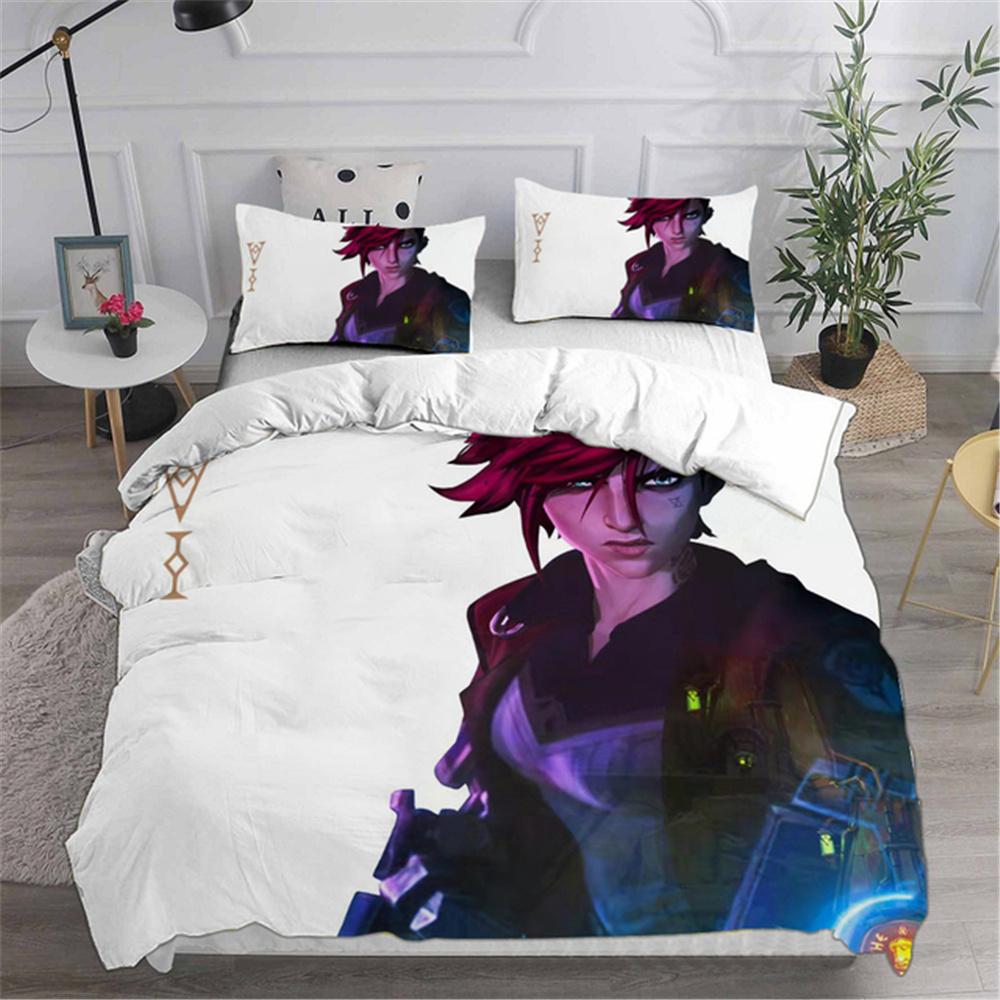 Коллекции постельного белья Lol Jinx Arcane Австралия Европа США Полный Queen King Size Одеяло Пододеяльник Наволочка 23 Предмета Коллекции