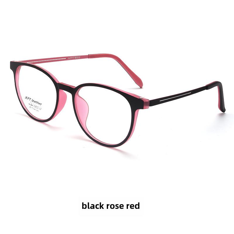 Danyang 9836XP Ретро Круглая титановая резиновая студенческая оправа для очков, сверхлегкая TR90 для мужчин