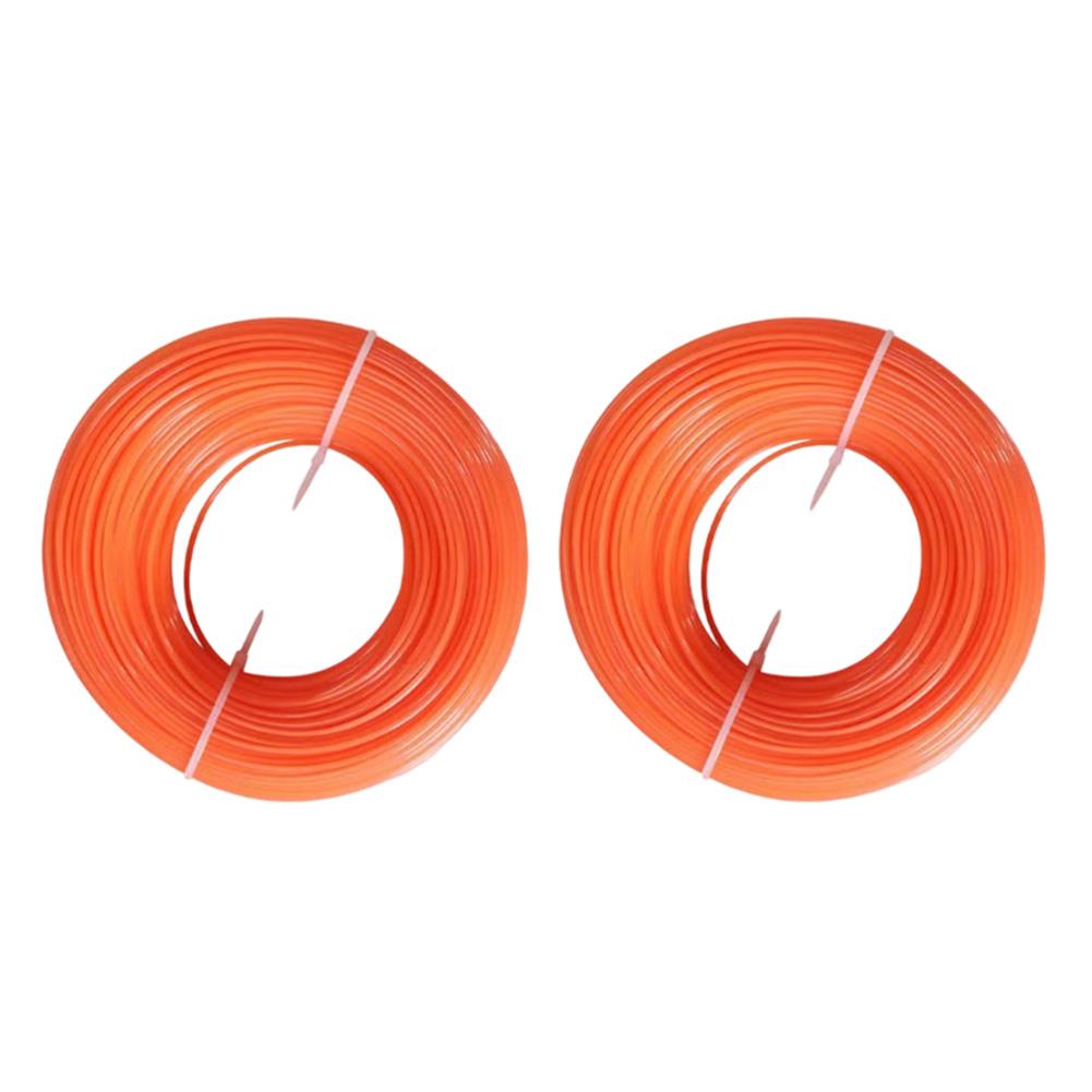 2 Rolls Trimmer Line Thicknesses 1.6mm/2.0mm 30m Brush Grass Cutting Weeding Rope Garden Tool Nylon Lawn Mower Wire
