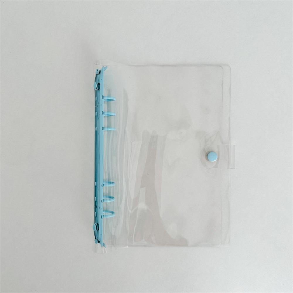 Прозрачный А5 Биндер ПВХ и Металл Держатель для фотокарточек Красивая Обложка для блокнота на кольцах Дневник