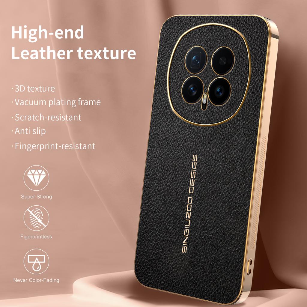 Для Honor Magic 8 8 Pro 8 ProAir премиальный гальванизированный чехол для телефона с текстурой личи, ударопрочный и устойчивый к отпечаткам пальцев