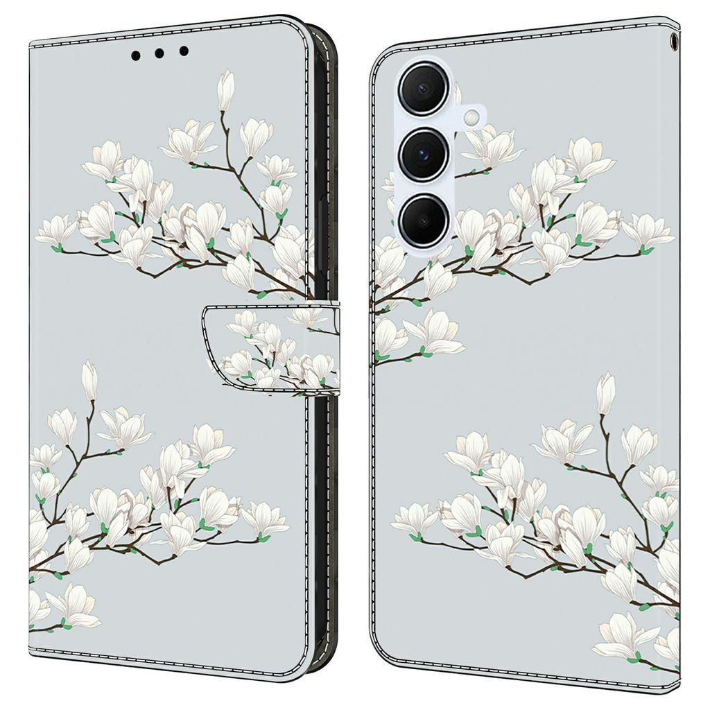 Чехол для Samsung Galaxy A16 5G/4G с печатью узора, противоударный кожаный чехол-книжка с кошельком для телефона