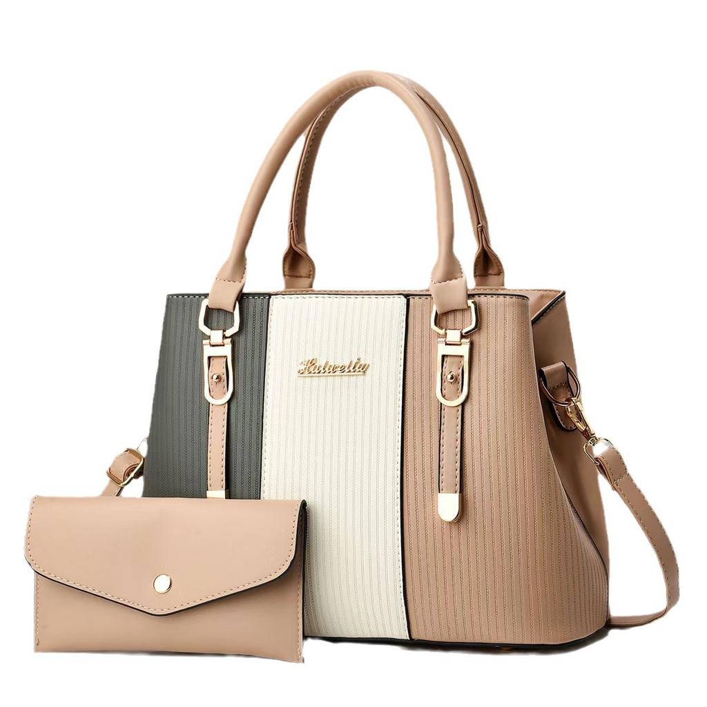 Лоскутная модная сумка для матери и ребенка, многослойная, эффектная, вместительная, универсальная сумка на одно плечо