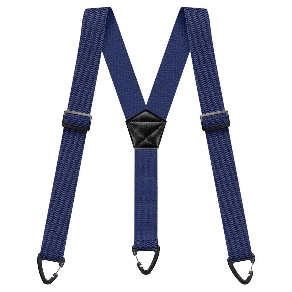 with 3 Gripper Clasps Work Suspenders Heavy Duty Elastic Pants Braces Casual Wear