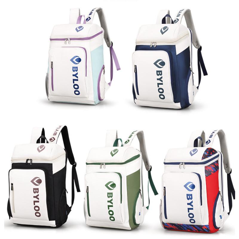 Waterproof Pu Badminton And Tennis Bag With Byloo Letter Print For Men And Women Sports Enthusiasts