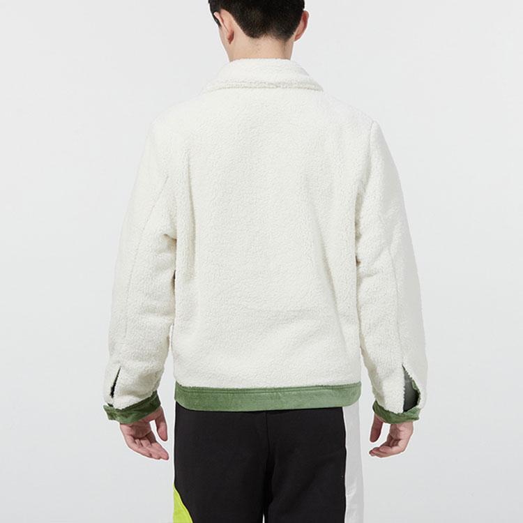 Puma Двусторонняя куртка из флиса и вельвета с вышитым логотипом Мужская верхняя одежда Зеленый 534751-67