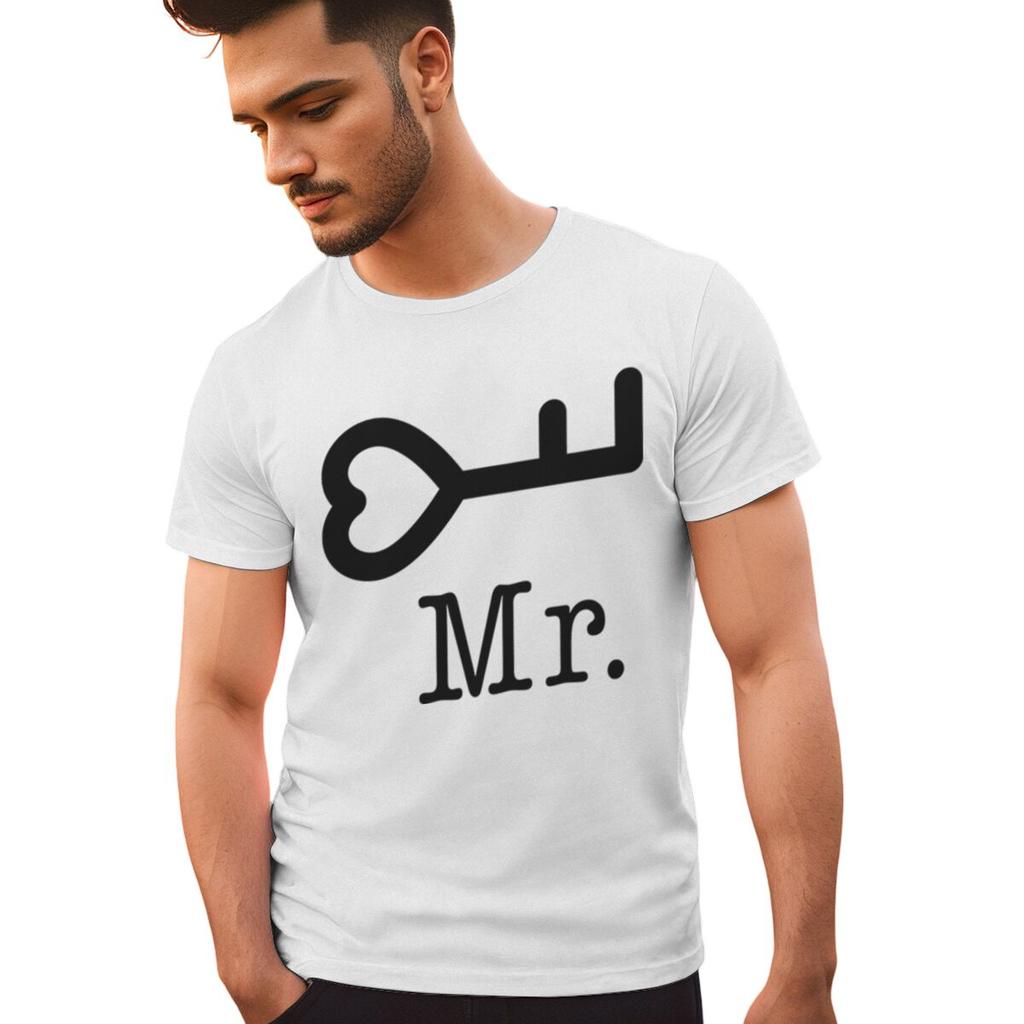 Забавная футболка с принтом Замок и Ключ для пары, matching t-shirt, Мужская Женская, Футболка на годовщину свадьбы, Модная, с коротким рукавом, Подарок на День Святого Валентина, Streetwear