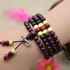 Chinese Style Multi-layer Sandalwood Buddha Prayer Beads Bracelet Praying for Blessings Safety Beads Men's Birthday Gifts