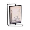 Modern Metal Photo Frame Rotating Photo Frame Ornament Elegant   Living Room
