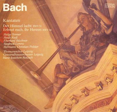 Виниловая пластинка ИОГАНН СЕБАСТЬЯН БАХ - Небеса смеются BWV 31 / Радуйтесь E 827010 ETERNA 1977 Германия Классика Б/У