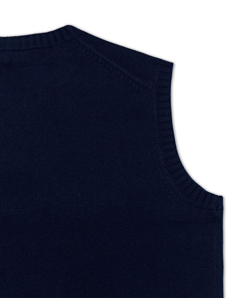 POLO RALPH LAUREN Big Fit Flag Sweater Vest - Blue