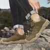 Модные мужские горные туристические сандалии 2025 Новые мужские уличные походные туфли Прочные Водонепроницаемые Треккинговые Повседневные Кроссовки Мужские Нескользящие Балетки