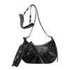 Women Fashion Shoulder Bag Tote Ladies Stylish Top Handle Handbag Pu Leather Shopping Travel Crossbody Purse Gothic