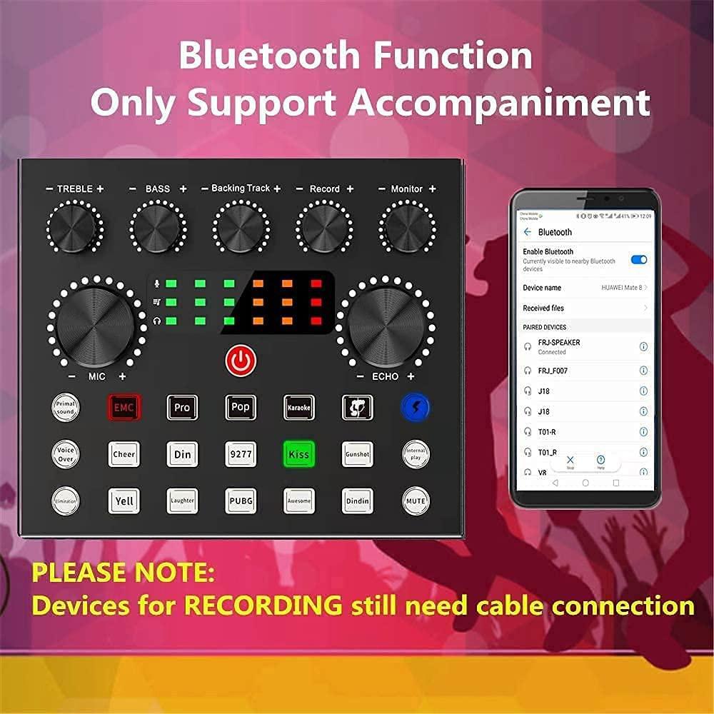 V8S Live Sound Card, Voice Changer Device for PS4/Xbox/Phone/iPad/Computer, Sound Card with More Sound Effect