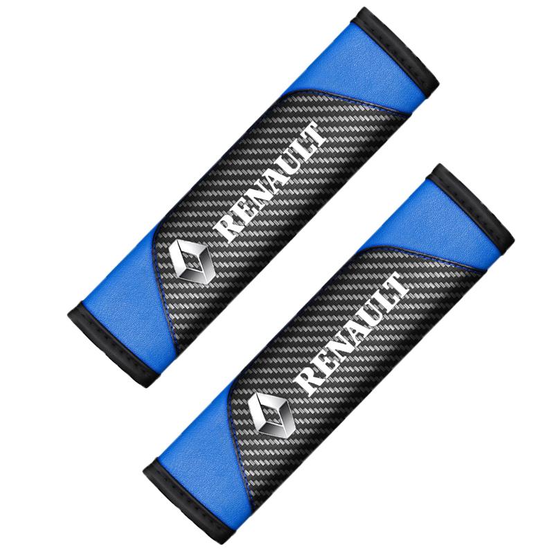 2026 Hot For Renault Interior Stickers 2 pcs Soft and Comfortable Car Seat Belt Cushions, Personalized and Fashionable Seat Belt