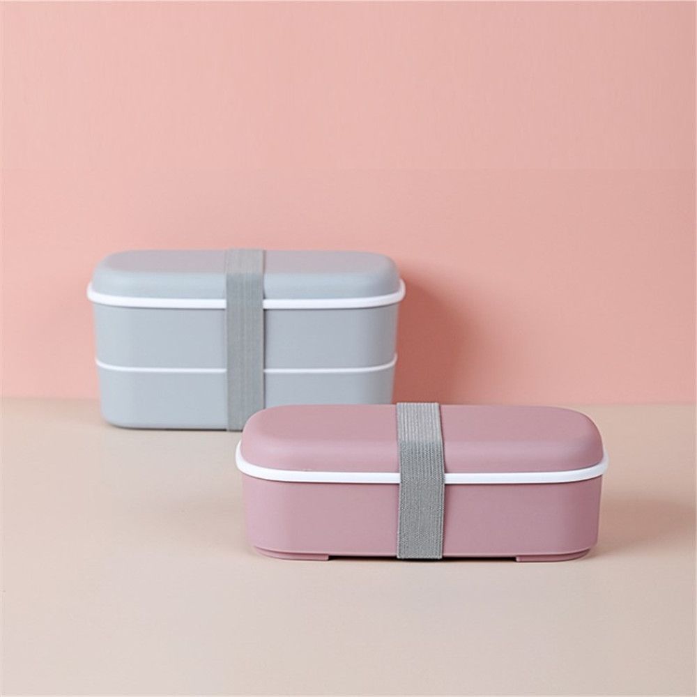 Accessories Double Layers Fresh-keeping Lunch Box Bento Box Food Container Microwavable Dinnerware