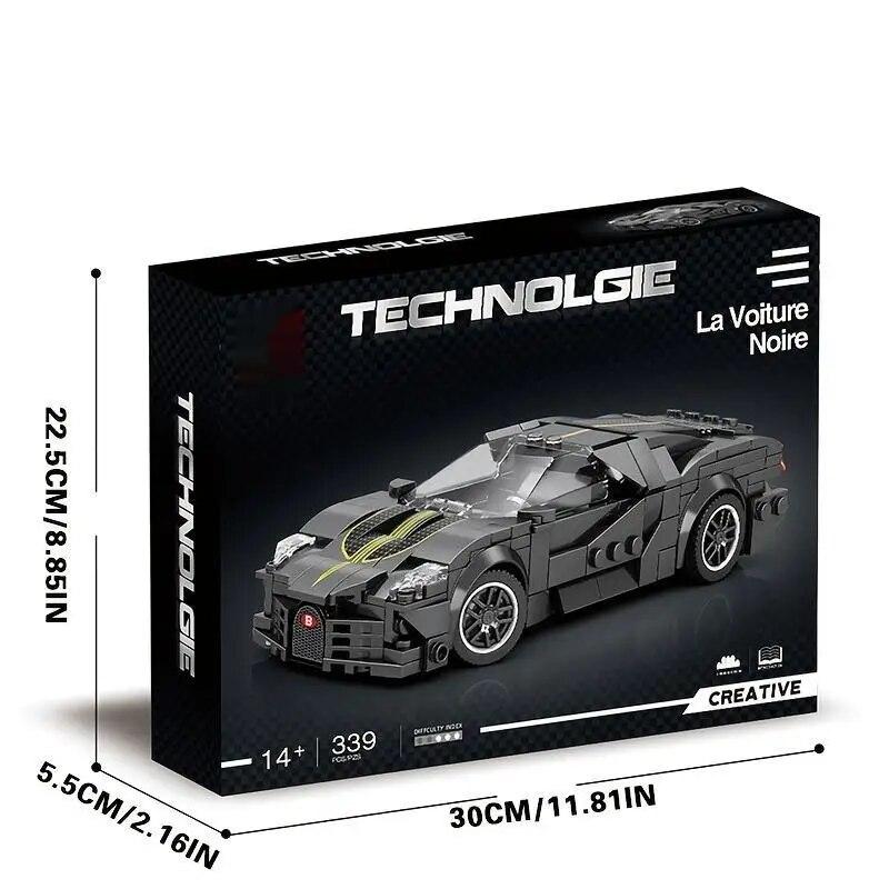 339 шт., модель скоростного спортивного автомобиля, городские классические чемпионы, гоночный автомобиль, строительные блоки 1:24 масштабных кубика Super Racers, рождественский подарок