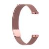 Для Fitbit Luxe Special Edition Миланский металлический магнитный ремешок для часов(розовый)