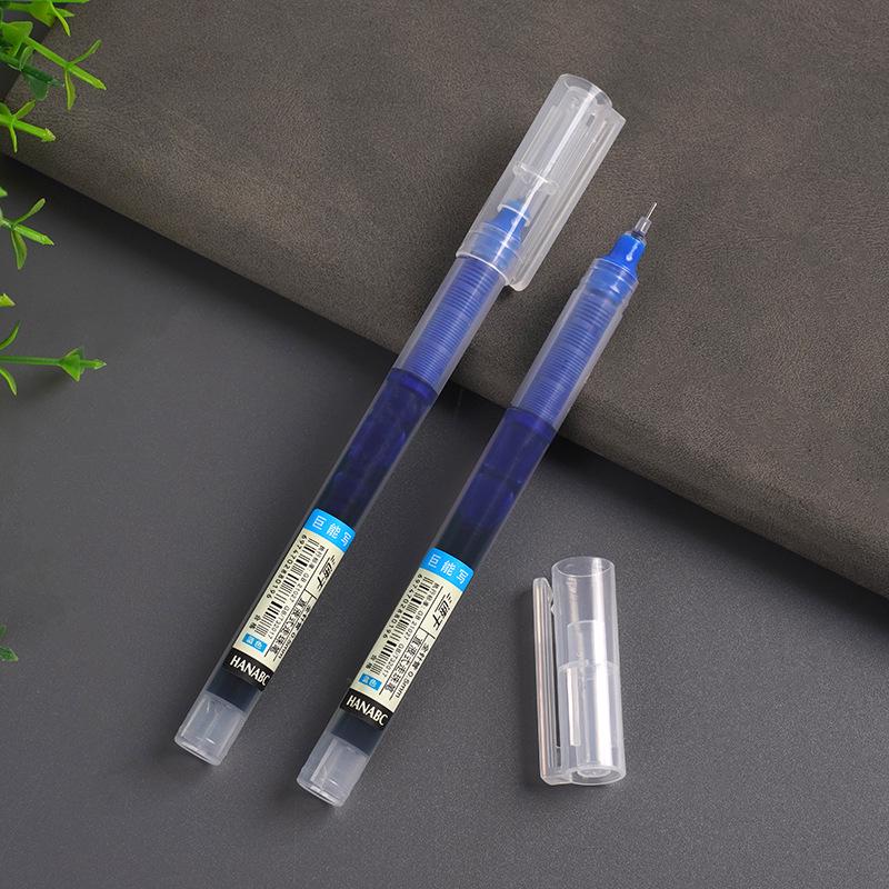 Быстросохнущая черная шариковая ручка толщиной 0,5 мм — большая емкость, гладкое письмо, красочный дизайн, идеально подходит для подписей.