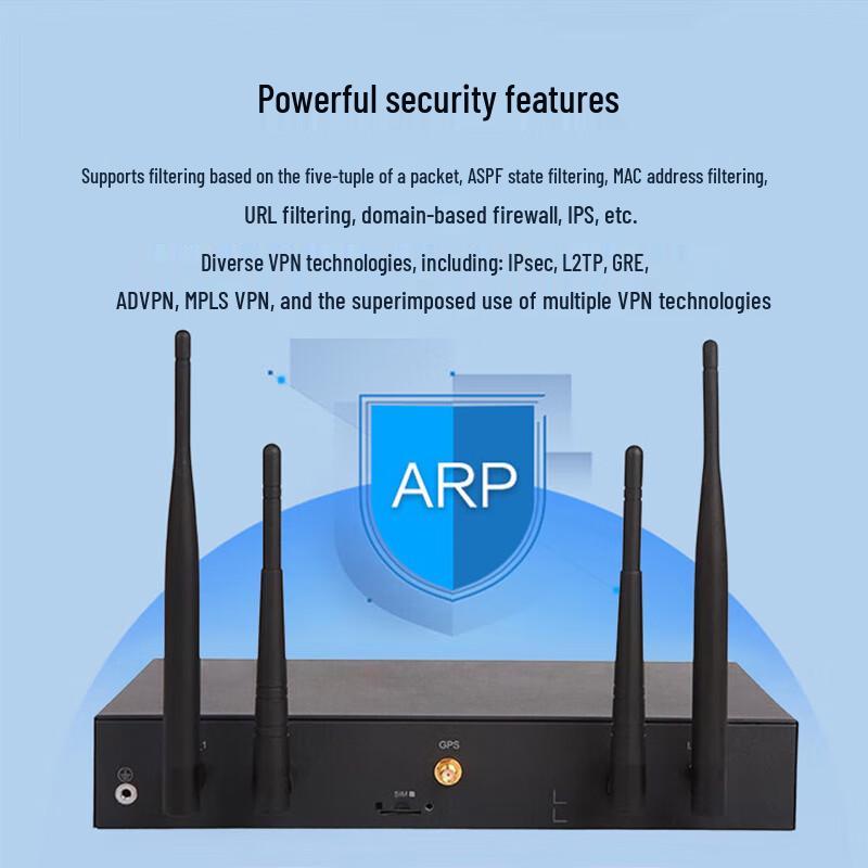 H3C MSR810-W-LM Гигабитный корпоративный маршрутизатор с VPN и беспроводной связью 3/4G (Китайская версия)