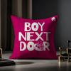 Подушка-чехол для альбома Boynextdoor, наволочка против пылевых клещей, скрытая молния, шелковистая короткая плюшевая наволочка для диванной подушки