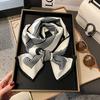 Luxury Summer Long Silk Scarf Female Animal Horse Print Thin Narrow Scarf Bag Hair Band Ribbon Scarfs Women Neckerchief